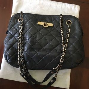 DKNY vintage leather quilted bag